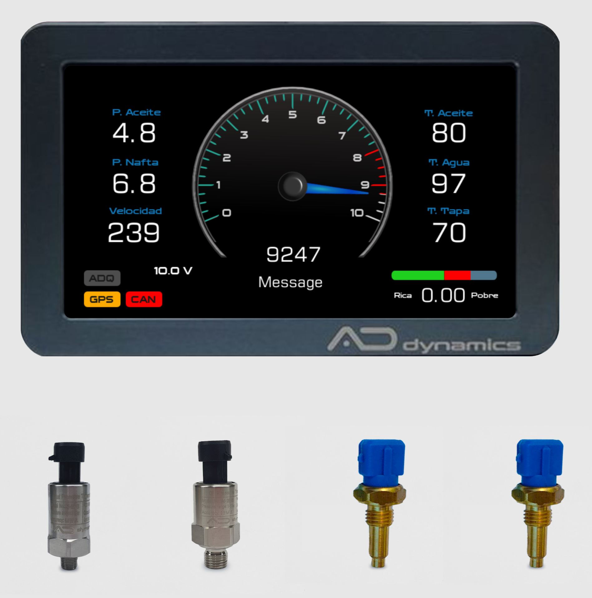 Kit ADZI-S ADX tablero más sensores motorsport plug and play